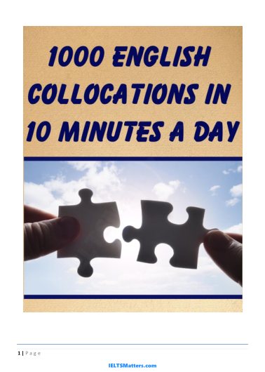 جلد 1000 English Collocations in 10 Minutes a Day