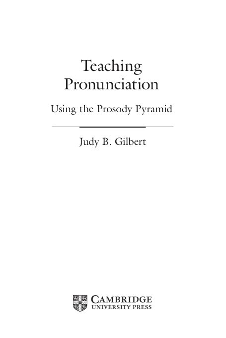 جلد Teaching Pronunciation: Using the Prosody Pyramid