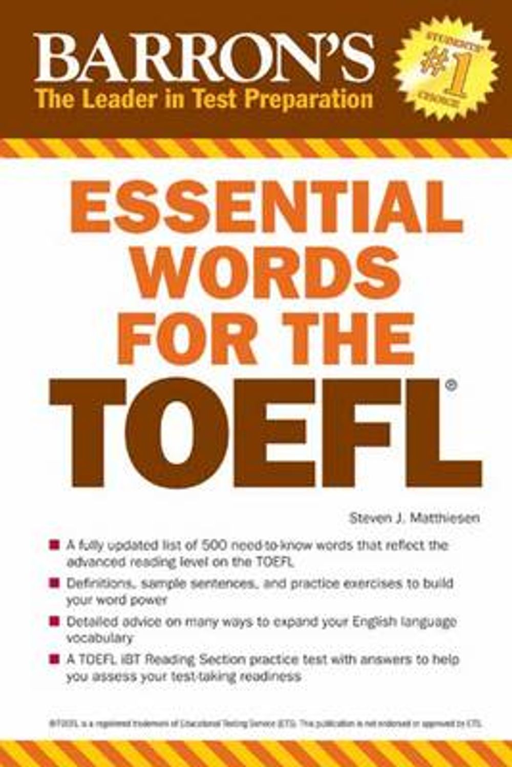 جلد Essential Words for the TOEFL (7th Edition)